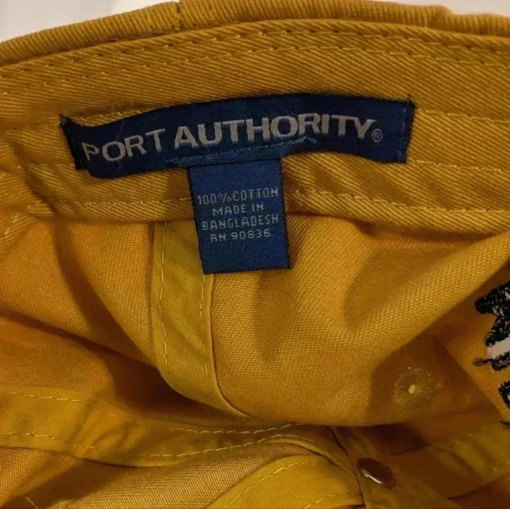 Cool Yellow Baseball Cap with Alligator Patch, Port Authority - Picture 4 of 4